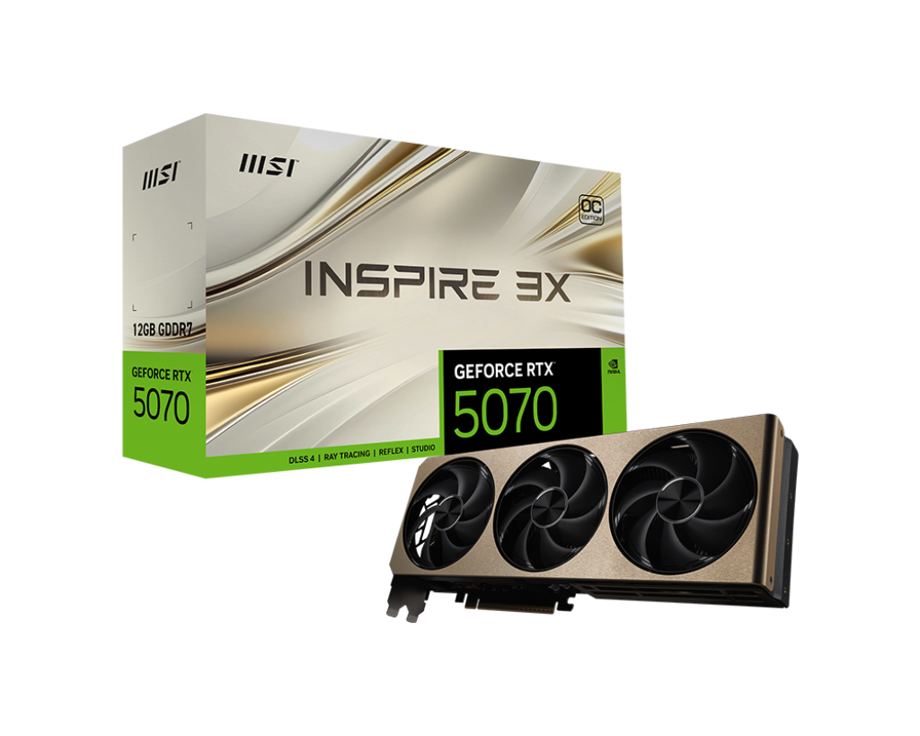MSI GeForce RTX 5070 INSPIRE 3X 12GB GDDR7