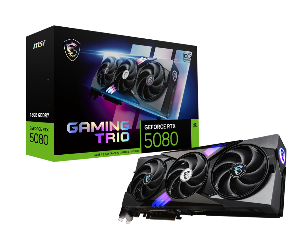 MSI Geforce RTX 5080 GAMING TRIO 16GB GDDR7