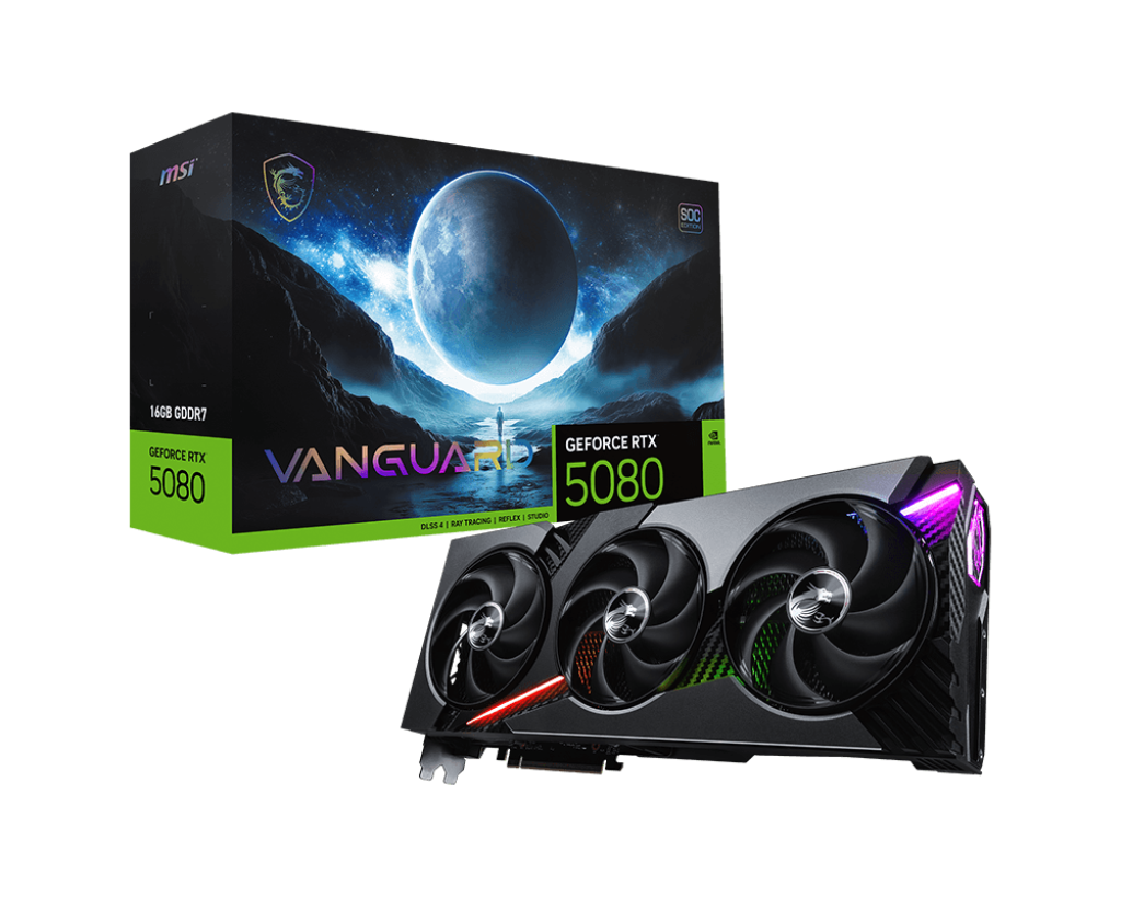 MSI RTX 5080 VANGUARD GeForce RTX 5080 16GB GDDR7