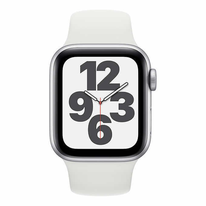 Apple Watch SE 2nd gen, 44mm Silver Aluminium - Image 2