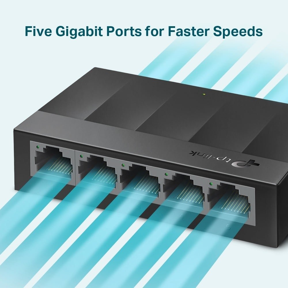 TP-Link LS1005G LiteWave 5-port Gigabit desktop switch