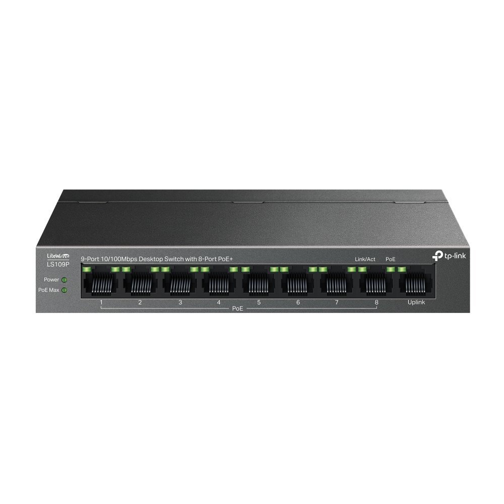 TP-Link LS109P 9-Port PoE+ switch