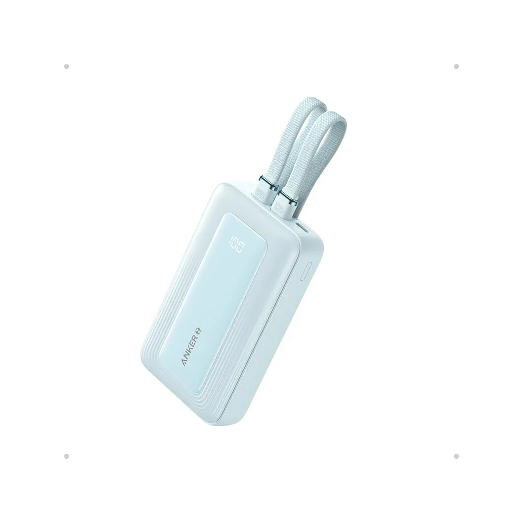 Anker Zolo Power Bank (10K, Built-In USB-C and Lightning Cable)