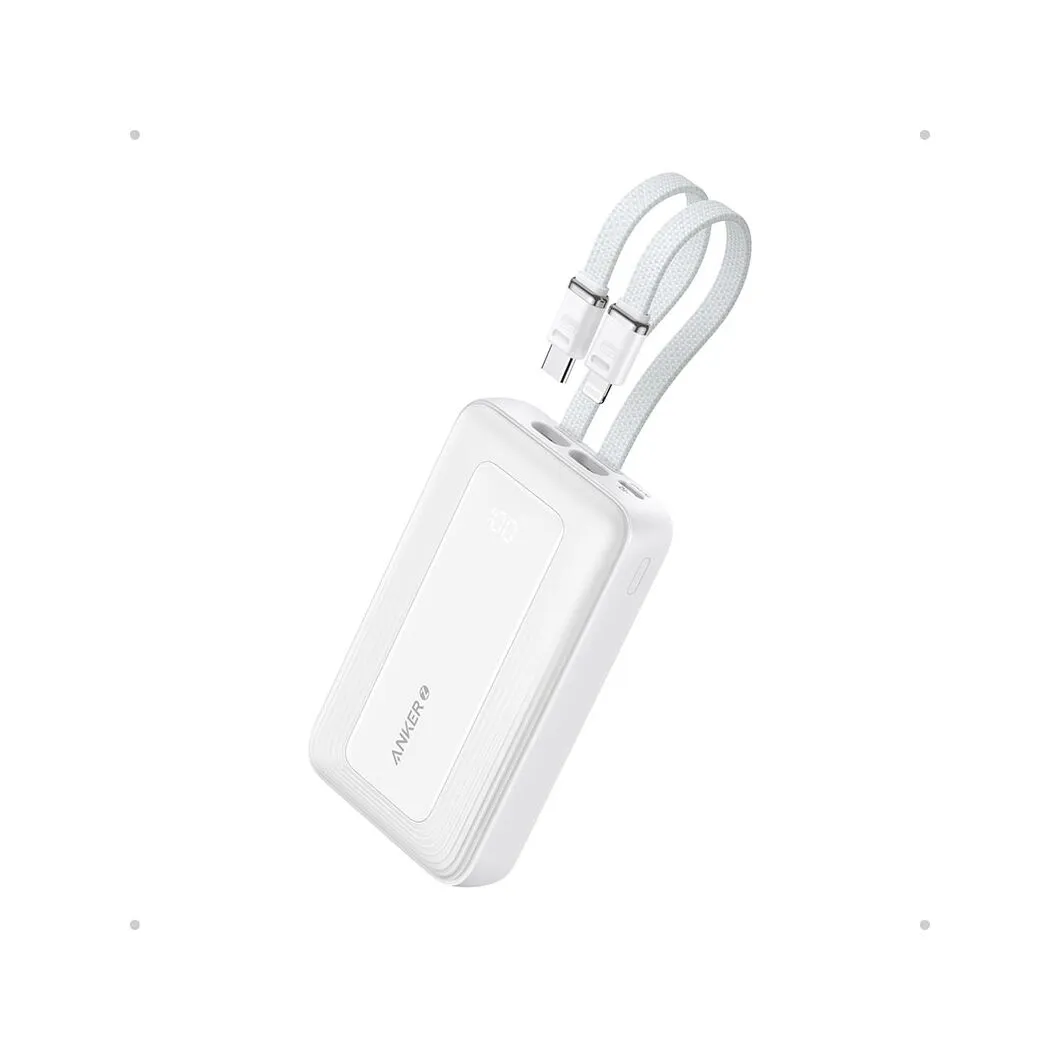 Anker Zolo Power Bank (10K, Built-In USB-C and Lightning Cable)