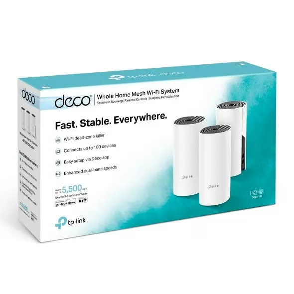 TP-LINK Deco M4 AC1200 Mesh Wi-Fi System (3-Pack)