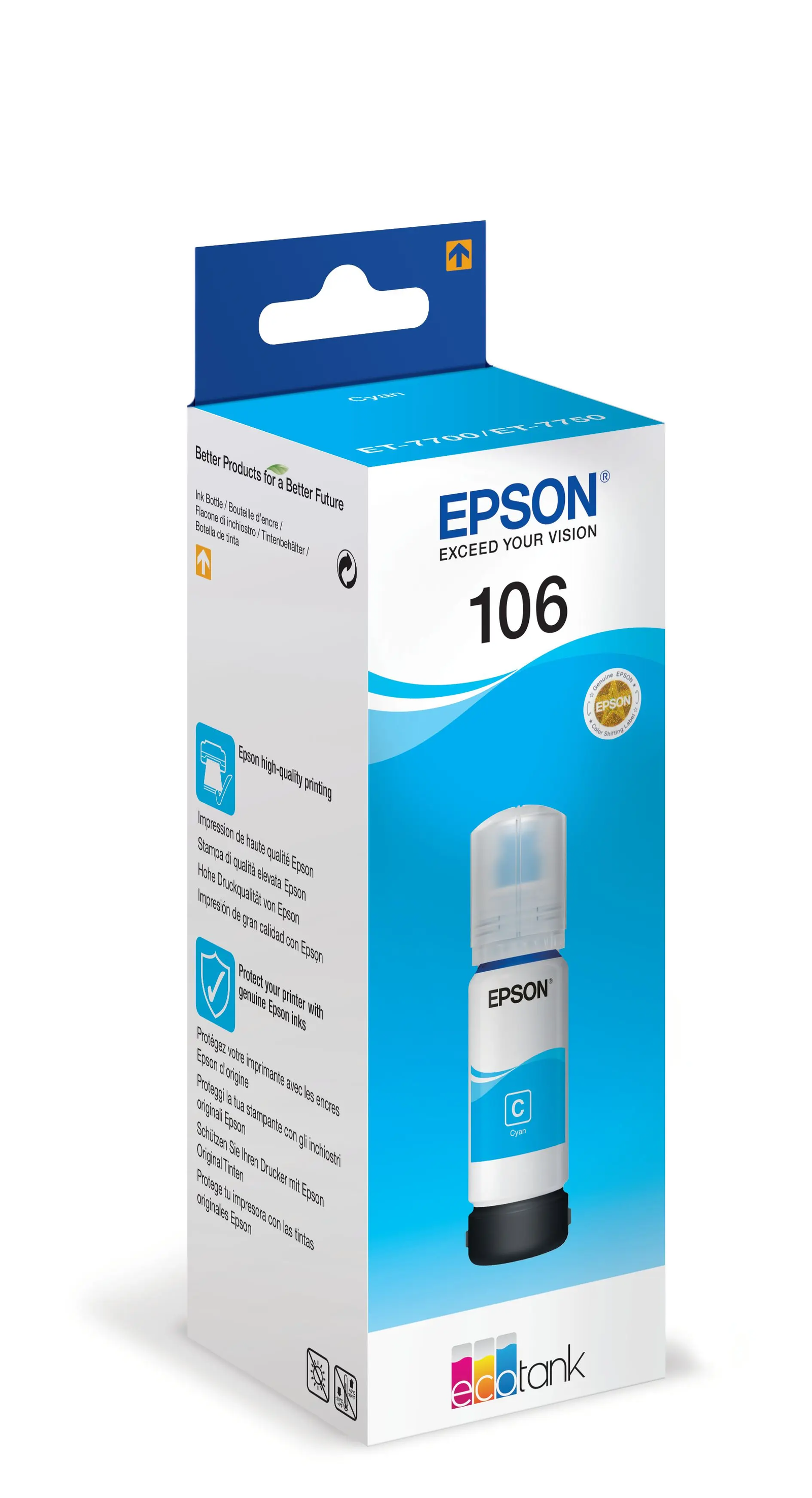 Epson 106 EcoTank Cyan Ink Bottle