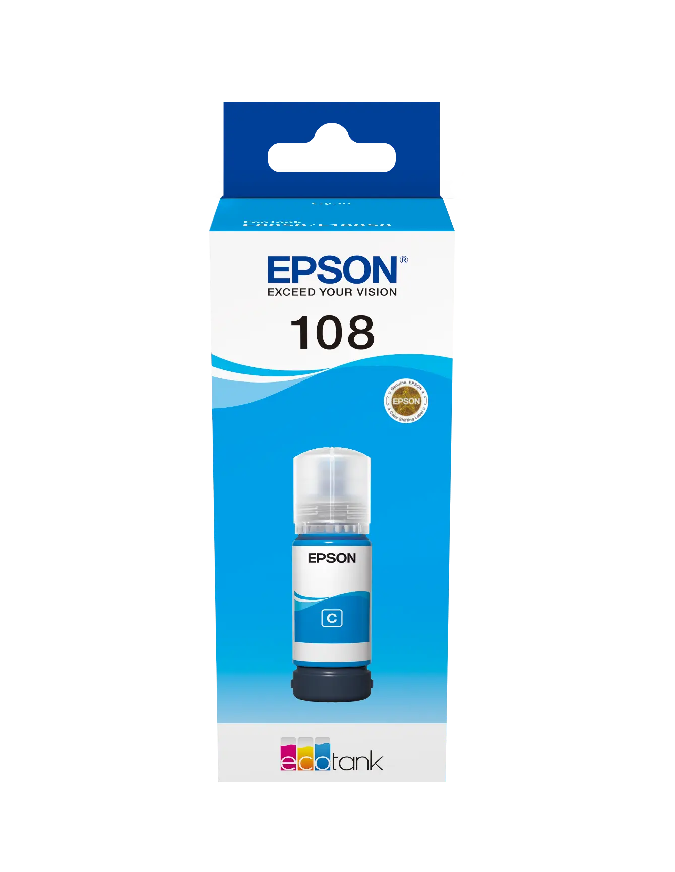 Epson 108 EcoTank Cyan Ink Bottle